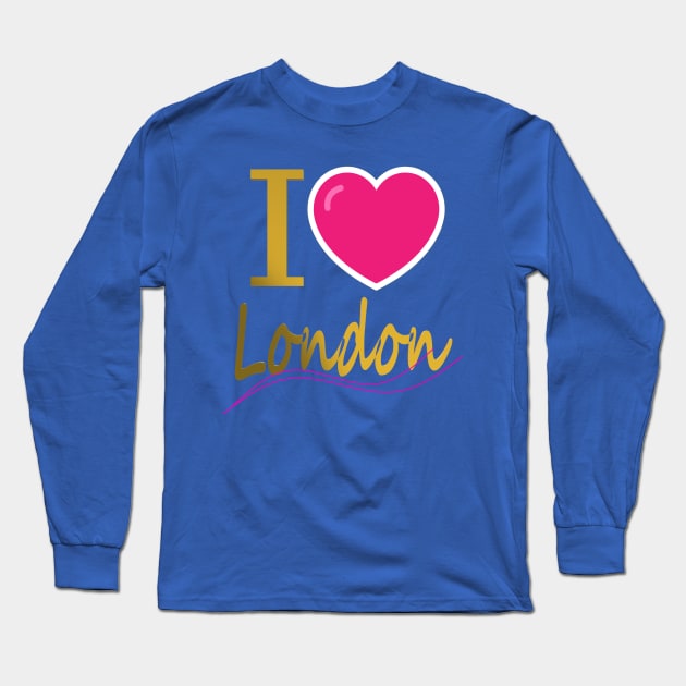 I Love London Long Sleeve T-Shirt by CDUS